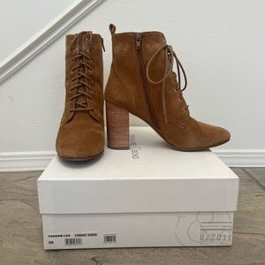 Treasure & Bond Tan Suede lace up bootie